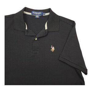 U.S. Polo Assn. Mens Black Polo Shirt M Classic Polo Horse Logo